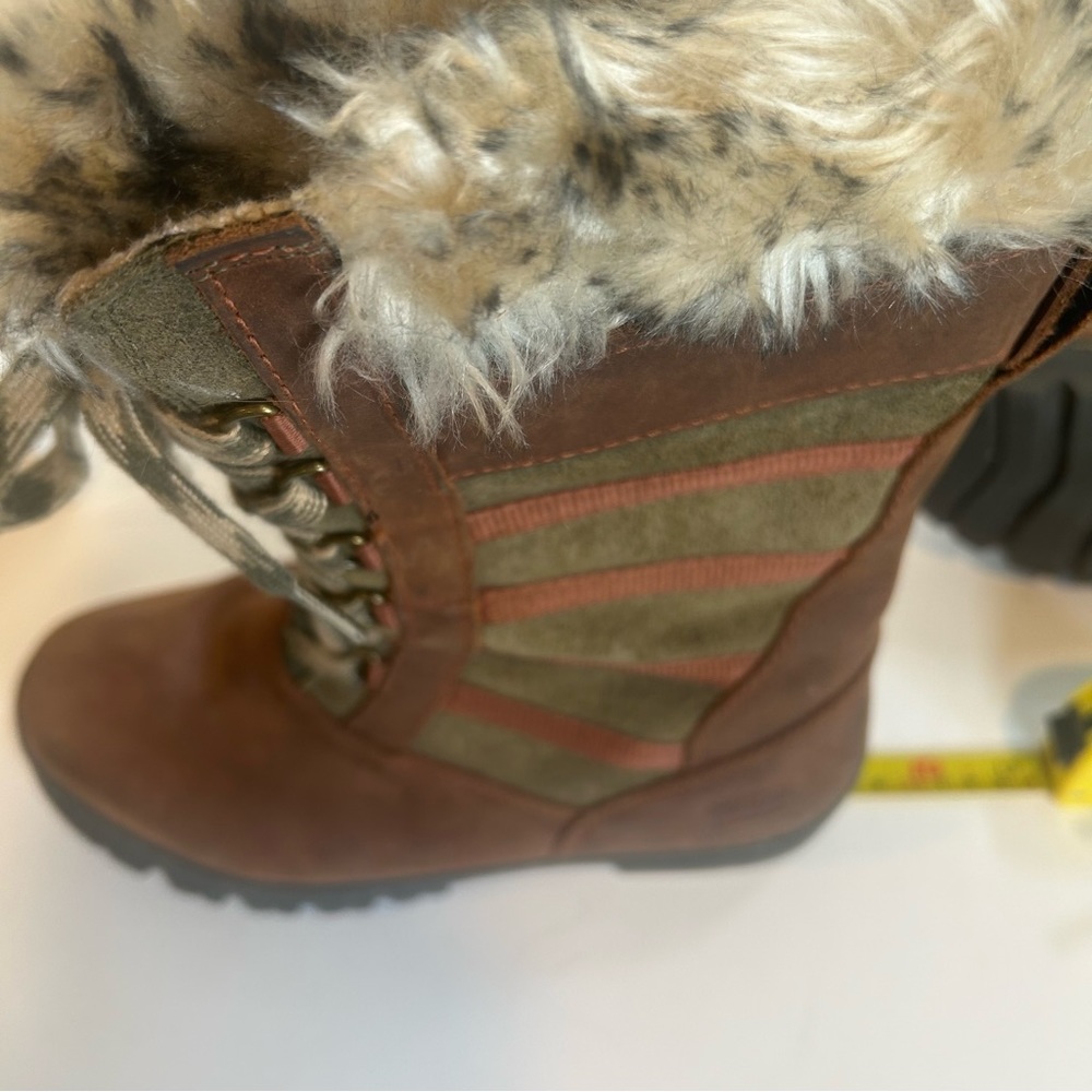 KEEN WapatoTall Waterproof Lace up insulated Brown Suede Boots Women Sz.8.5 NWOT - Picture 10 of 10